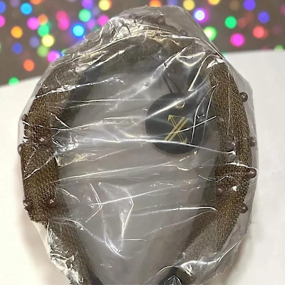 ZAXIE by Stefanie Taylor - Padded Jewel Headband - BROWN NWT MSRP $48
